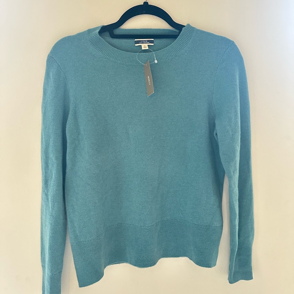 Jcrew cashmere blue sweater